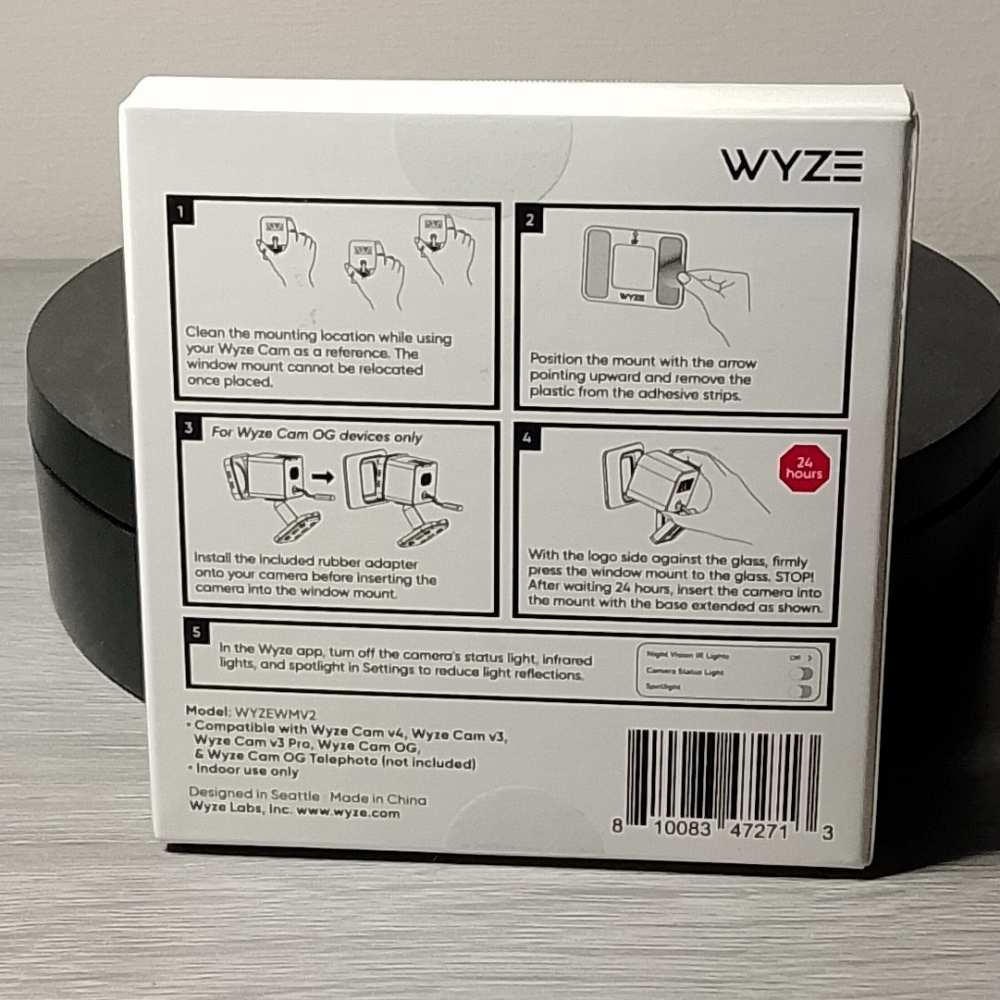 Wyze Cam OG Black with Window Mount Kit - Picture 6 of 6